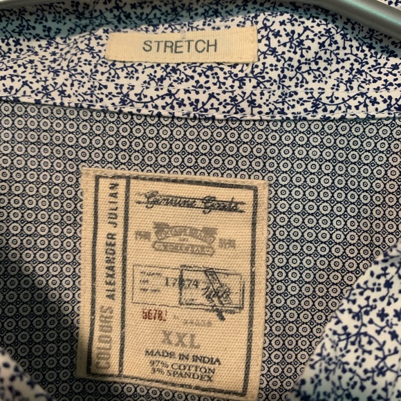 Alexander Julian Button Down Casual Shirt Sz XXL - Picture 5 of 7